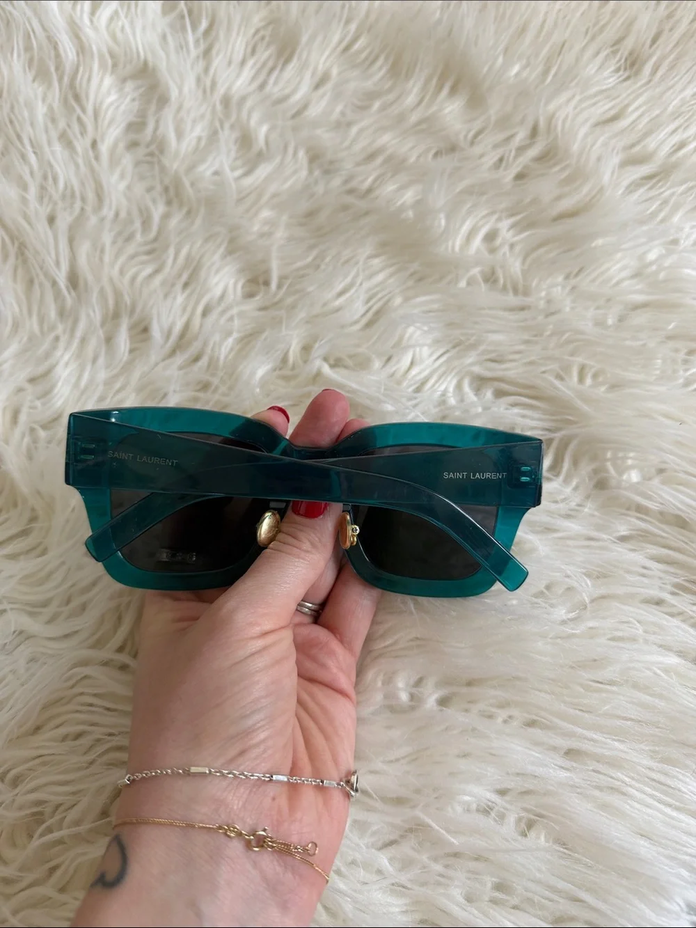 Saint Laurent Teal Sunglasses